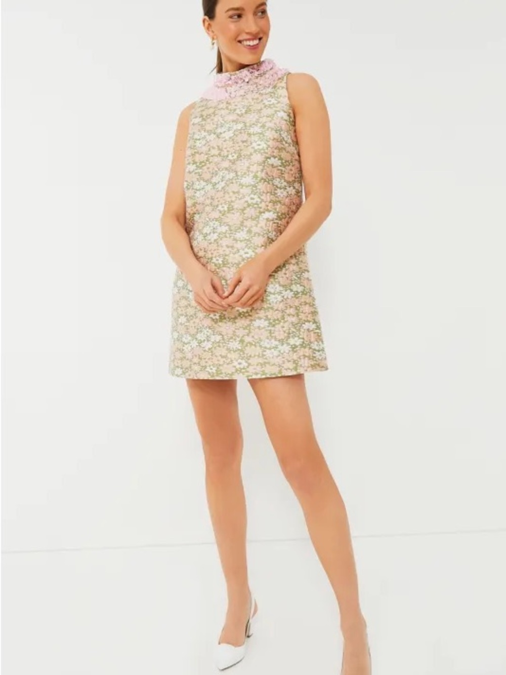 Tuckernuck Sequin Trim Maude Floral Dress Size Large - Picture 11 of 13